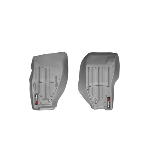 WeatherTech Custom Fit FloorLiners compatible with 2008-2012 Jeep Liberty - 1st Row (Driver & Passenger), Grey