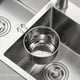 thumbnail image 5 of Kitchen Sink Hanging Stainless Steel Sewer Basket Vegetable Washing Basin Multifunctional Vegetable And Fruit Basket Storage Chopsticks And Spoons Basket, 5 of 6