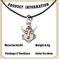 thumbnail image 2 of Dean's Fans Amulet Protective Pendant Necklace Dean Winchester Mask Necklace Amulet Pendant Antique Silver Necklace, 2 of 7