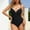 B_ Black, variant on Saving UTSJKR Women Slimming Tummy Control One Piece Swimsuits V Neck Crisscross Back Shapewear Bodysuit Bathing Suit Black 8-10