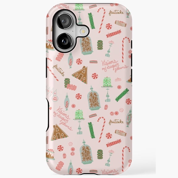 Christmas Sweets and Holiday Treats Print Artwork iPhone Case 17 to 11 Pro Max