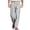 Grey, variant on HNMKIU Men's Casual Pants Comfortable Elastic Waist Loose Fit Wide Leg Stylish Front Pocket Design for Everyday Wear