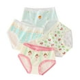 thumbnail image 2 of Spazoro Toddler Girls Briefs, Soft & Comfy Cartoon Cotton 4-Pack Underwear Panties for Girl Green Size 1.5-16T, 2 of 3
