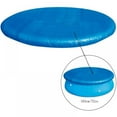 thumbnail image 2 of 6/8/10/12 FT wimming Pool Cover Waterproof Round Solar Cover with Rope Ties,Dustproof Easy Set Pool Protector for Ground Inflatable Swimming Pools,Blue, 2 of 7