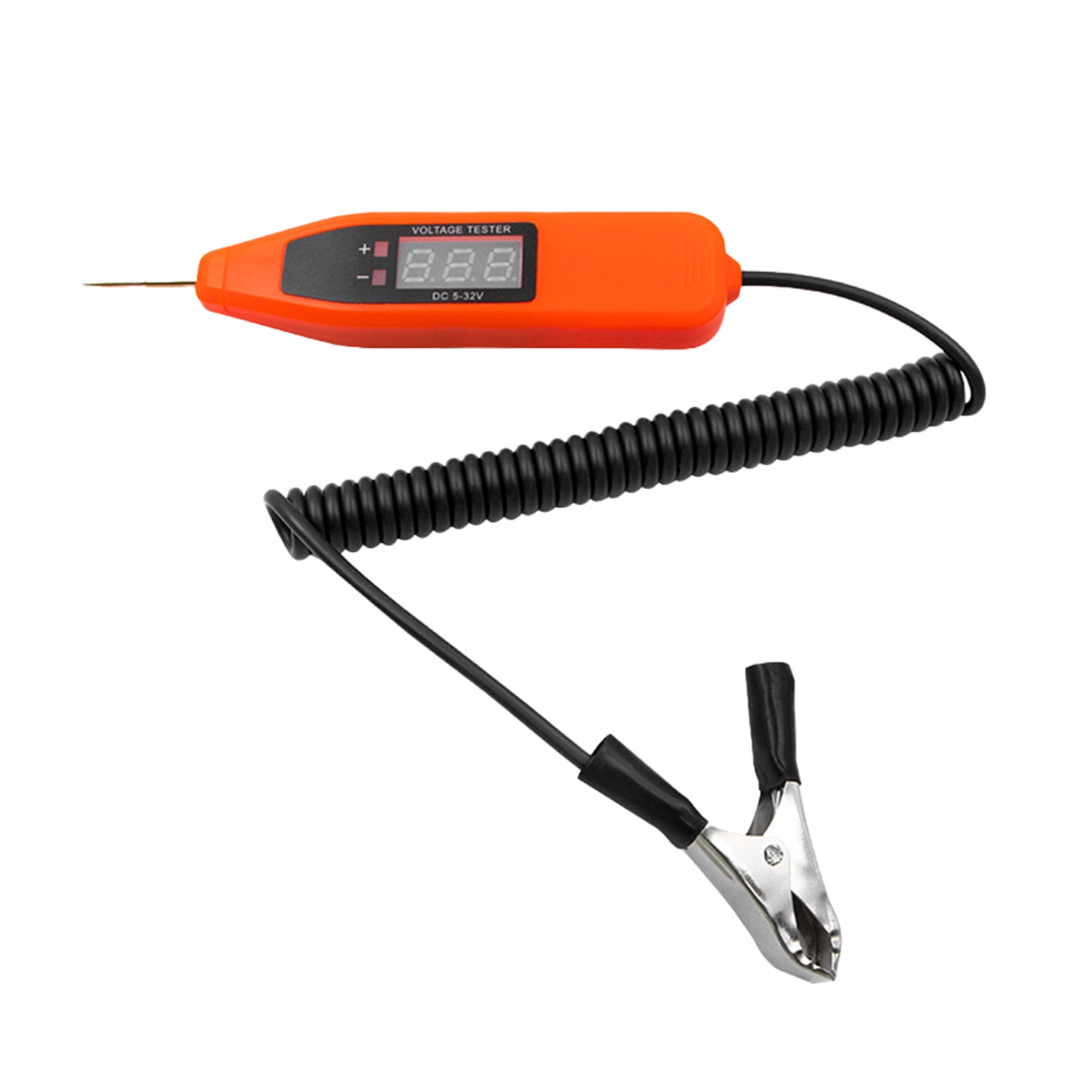 Color : Black Color : Black Mechanical Parts Extension Compression Spring 1PC Spring Line Car Digital LCD Electric Voltage Test Pen Probe Detector Tester with Led Light for Auto Car Testing Tool 