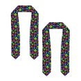 thumbnail image 2 of Zufioo Bright Mushrooms Print Graduation Shawl Ribbon, Graduation Ribbon for Male and Female Graduates-Flattened, 2 of 7