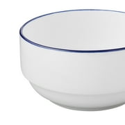 Mainstays Blue Rim Stoneware Bowl