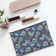 thumbnail image 6 of Sigee Blue Butterfly for Multipurpose Zipper Pouch Paper Reusable Cosmetic bag for Purse Water Resistant Gift, 6 of 8