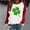 Red, variant on DPTALR Ladies Saint Patrick's Day Printed Round Neck Long Sleeved T-shirt Loose Top