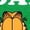 GREEN, variant on Garfield - Have A Nice Day - Garfield and Odie - Men's Short Sleeve Graphic T-Shirt