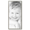 thumbnail image 2 of ArtToFrames 17" x 37" Silver with Stained Grey Picture Frame, 17x37 inch Silver Wood Poster Frame (WOM-4767), 2 of 7