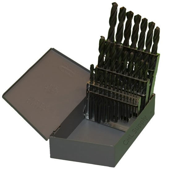 TopLine USA Micro Drill Bit #19 M2 HSS Black Finish 4pcs