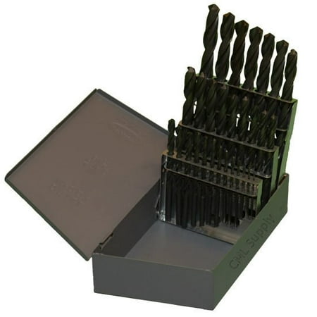

TopLine Drill Bit Set 29pcs 1/16 -1/2 by 64th USA Huot Index Roll Forged