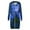 Blue, variant on WXLWZYWL Womens Plus Size Halloween Hoodies Long Sleeve Retro Halloween Graphic Print Cardigans Coat Full Zip Up Casual Loose Long Hooded Sweatshirts Coats