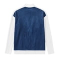 thumbnail image 3 of Daiosportswear Cardigan Sweaters for Women Long Sleeve V Neck Button Up Knit Loose Color Block Outwear Coats White, 3 of 9