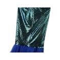 thumbnail image 6 of Blue Mermaid Skirt With Iridescent Sequin Bodice And Flowing Satin Tail, 6 of 8