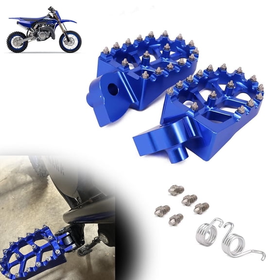 Dirt Bike Foot Pegs Footpegs Pedals Rests CNC for Yamaha YZ65 2018-2023 YZ85 2002-2023 YZ125 1997-2023 YZ250 1998-2023 YZ250F WR250F 2001-2023 YZ450F WR450F 2003-2023 Motorcycle