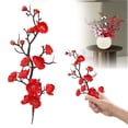 thumbnail image 2 of Yeuimy 30cm Artificial Plum Blossom Branches,Winter Flower Stems for Minimalist Vase Arrangements,Zen Table Centerpieces,Chinese New Year Decor,and Oriental Home Styling, 2 of 9