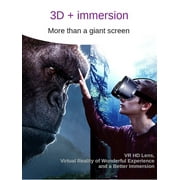 ZHANGHENG VR Headset with Controller Adjustable 3D VR Glasses Virtual Reality Headset HD Blu-ray Eye Protected Support 5~7 Inch for Android/Phone/windows