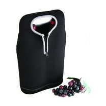 Travelwell BLACK NEOPRENE TWO-BOTTLE WINE CARRIER