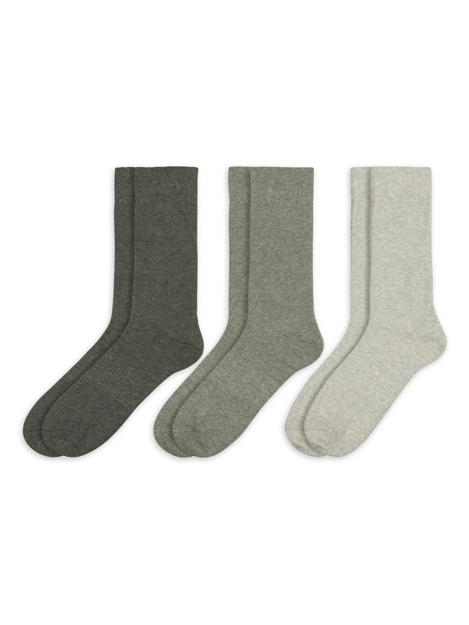Men's 3 Pack Big & Tall Combed Cotton Crew Socks