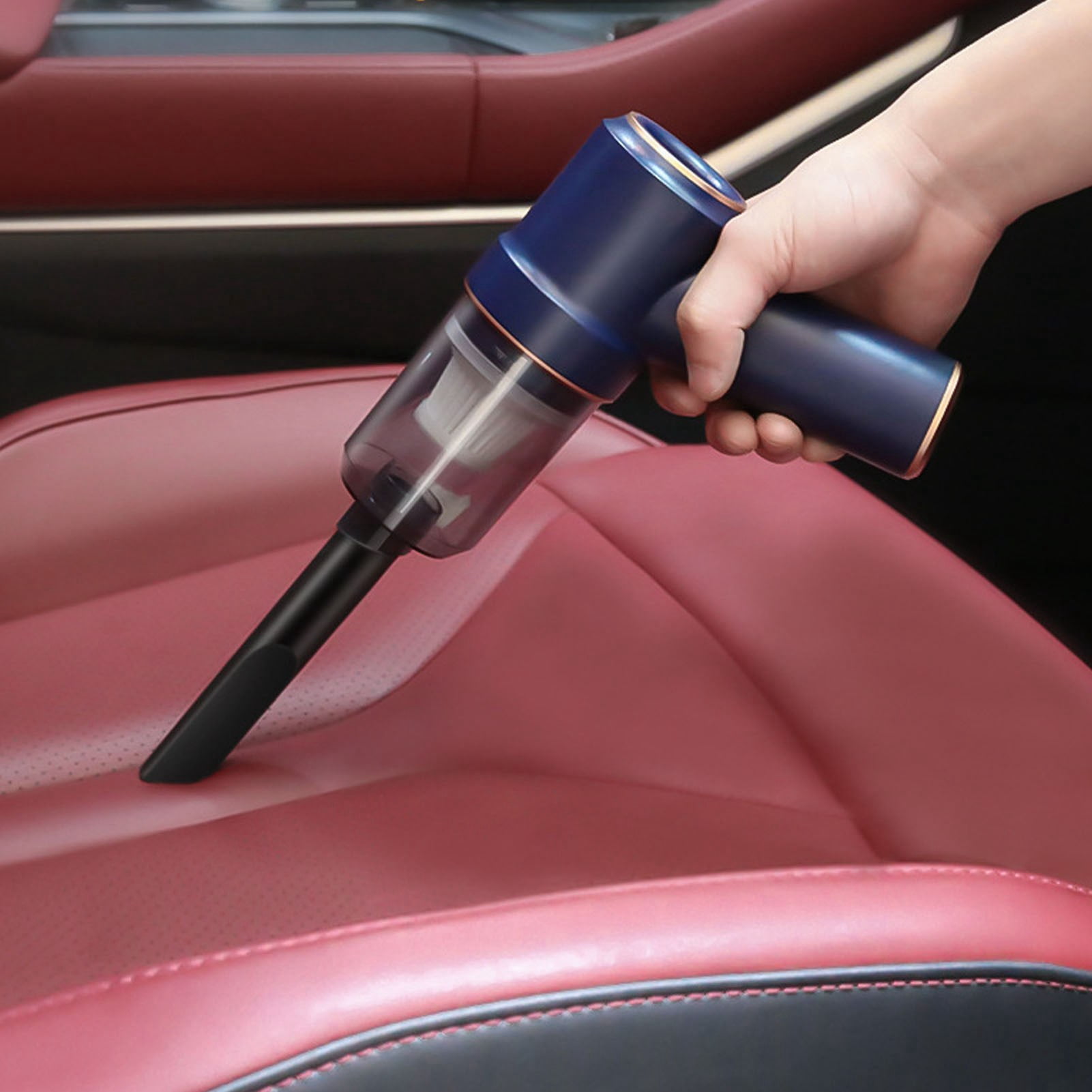 120W 8000Pa Strong Suction Handheld Vacuum Cleaner, Mini Cordless Handheld Vacuum, Rechargeable Portable Handheld Vacuum for Car, Home and Office Cleaning