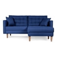 thumbnail image 2 of Sala Modular Sofá Cama Reversible De Lino Azul Modelo Jerome, 2 of 9