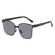 thumbnail image 1 of Gafas de sol polarizadas de temperamento para hombre con marco grande negro, gafas de sol retro anti-ultravioleta delgadas de cara grande, espejo de conducción para mujer, negro y gris LingWen 9024735090878, 1 of 1