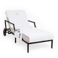 thumbnail image 2 of Linum Home Textiles Personalized Standard Size Chaise Lounge Cover with Side Pockets, 2 of 3