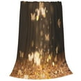 thumbnail image 2 of Lsque Gold butterfly glitter Pattern Fuzzy Fleece Throw Blanket Extra Large,Super Soft,Fluffy and Warm Blankets for Couch,Bed,All Season Use-40"x30", 2 of 7