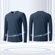 thumbnail image 2 of pstuiky Camisas casuales de manga larga para hombre, Camiseta deportiva y de fitness para hombre, informal, lisa, de manga larga, cuello redondo, transpirable salir tops xl, 2 of 2