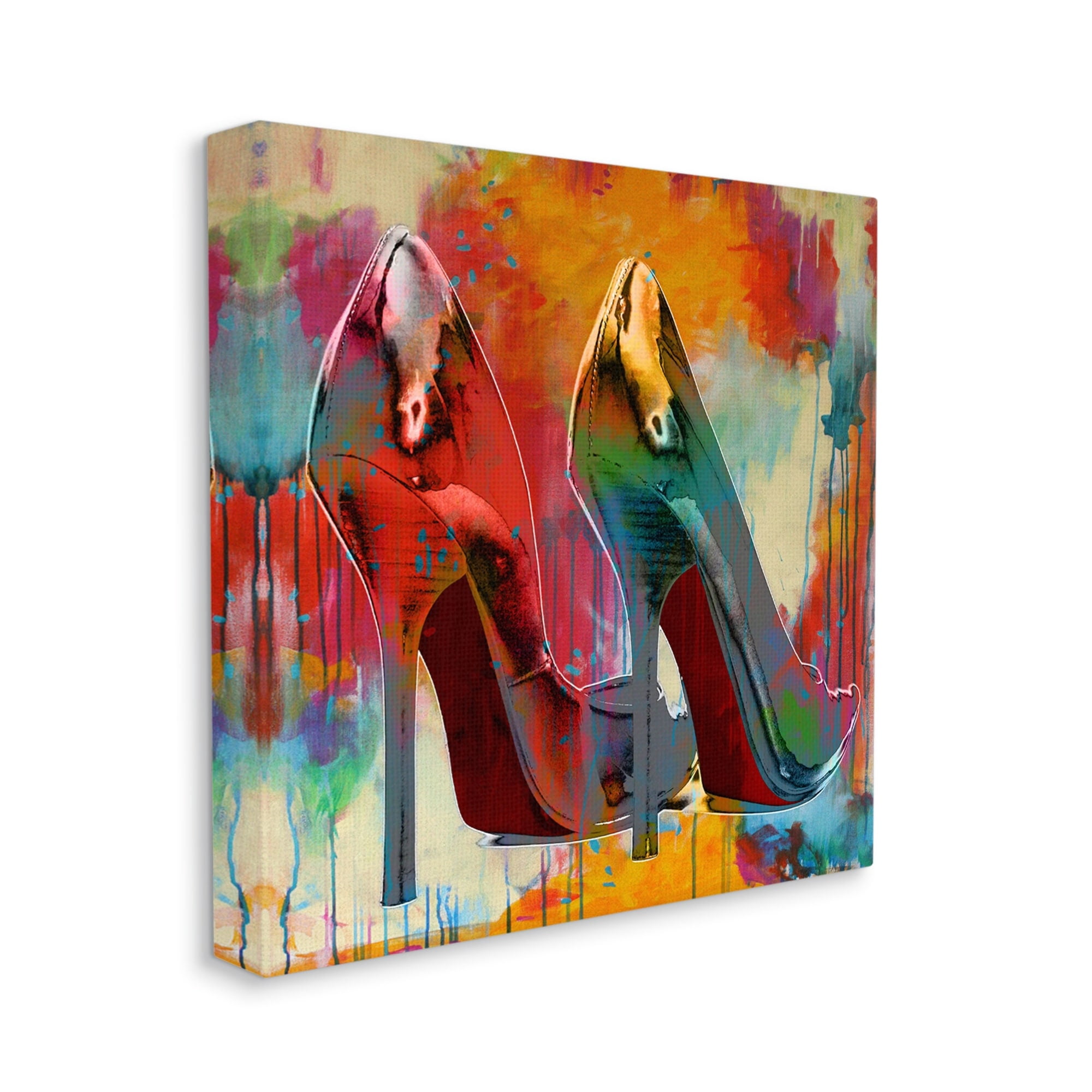 Stupell Urban Style Glam Heels Beauty & Fashion Painting Gallery Wrapped Canvas Print Wall Art