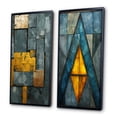 thumbnail image 3 of Designart "Time's Passage Distressed Hues" Modern Geometric Framed Wall Art Set Of 2 - Modern Gold Gallery Wall Frame Set For Home Decor, 3 of 6