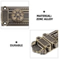 thumbnail image 4 of 1 Pc Zinc Alloy Vintage Door Window Latch Security Sliding Bolt Lock, 4 of 8