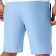 thumbnail image 5 of LEKWK Linen Shorts for Men Lightweight Soft Breathable Summer Shorts Elastic Waist Drawstring Casual Bottoms with Pockets Fashion Beach Vacation Outfits, 5 of 9