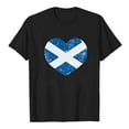 thumbnail image 3 of Graphic Tees for Women T-Shirts Scottish Flag Print Short Sleeve Crew Neck Tee Top for Women Casual Fashion and Patriotic Scotland Apparel Black XXL, 3 of 3