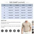 thumbnail image 3 of Short Sleeve Knit Golf Shirts for Men 2026 Summer Polo Collar Cable Knit Stretchy Casual Vacation Beach Tops with Buttons Black 3XL, 3 of 9