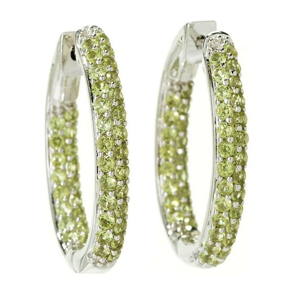925 Sterling Silver Peridot Earring