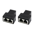 thumbnail image 1 of Adaptador Ethernet RJ45 1 a 2 para dos PC (no simultáneo), 1 of 3