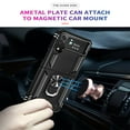 thumbnail image 4 of SaniMore Tri-layer Case for Samsung Galaxy Z Flip 4 6.7", 360° Rotating Holder/Kickstand Ruged PC Back + TPU Bumper Magnetic Car Mount Anti-fingerprint Anti-fall Heavy Duty Protective Case, Black, 4 of 7