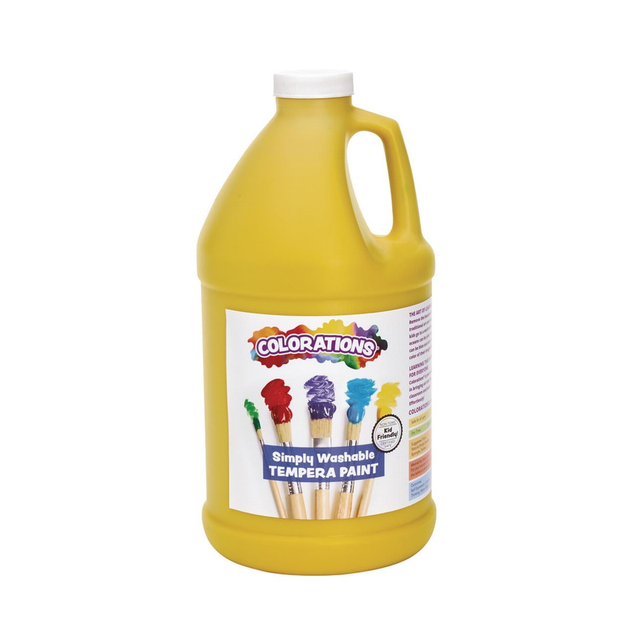 Colorations 1/2 Gallon Yellow Simply Washable Tempera Paint (Item