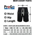 thumbnail image 5 of ProGo USA Men’s Shorts – Classic Fleece Workout Shorts - Men Shorts Casual with Elastic Waist (Black, 2X-Large), 5 of 7