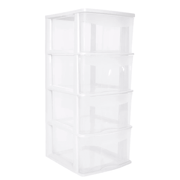 Cajonera de 4 niveles plástica Multiusos Cosmetiquera Organización