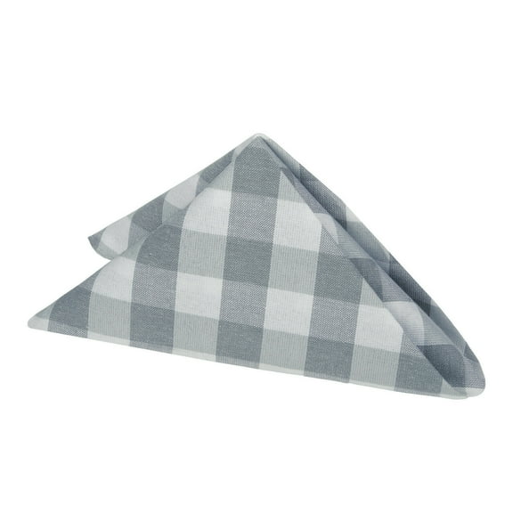 Kate Aurora Living 4 Pack Gingham Plaid Checkered Country Farmhouse Cotton Napkins - Assorted Colors