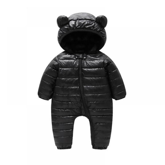 BULLPIANO Baby Boy Girl Winter Hooded Puffer Jacket Snowsuit Baby Girls Boy Snowsuit Romper Baby Winter Coat Zip Up Infant Outerwear