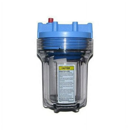 Pentek 158110 is a Clear Filter Housing featuring 3/8" FPT and pressure release button