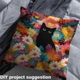 thumbnail image 2 of Castle Fairy Black Animal Fabric by the Yard 10 Yard,Vintage Flower Room Decor Fabric by the Yard,Cute Animal Sewing Fabric,Microfiber Kids Bedroom Decor, 2 of 6