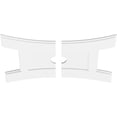 thumbnail image 2 of 32"W x 21 3/8"H x 3"ID x 7"C x 1"P Haven Architectural Grade PVC Contemporary Ceiling Medallion, Two Piece, 2 of 11