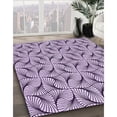 thumbnail image 2 of Ahgly Company Indoor Square Patterned Rebecca Purple Area Rugs, 7' Square, 2 of 6
