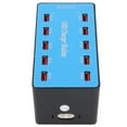 thumbnail image 4 of Estación de carga USB WLXA5B de 10 puertos, concentrador de carga rápida USB inteligente multipuerto de 100 W, 100-240 V (enchufe de EE. UU.), 4 of 12